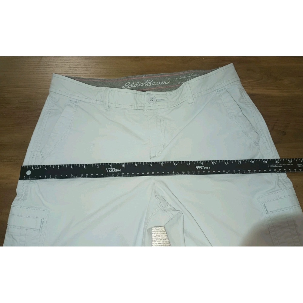 Eddie Bauer Women's Ripstop Cargo Roll Tab Hiking Pants Size 10 Light Blue Camp - Picture 10 of 16